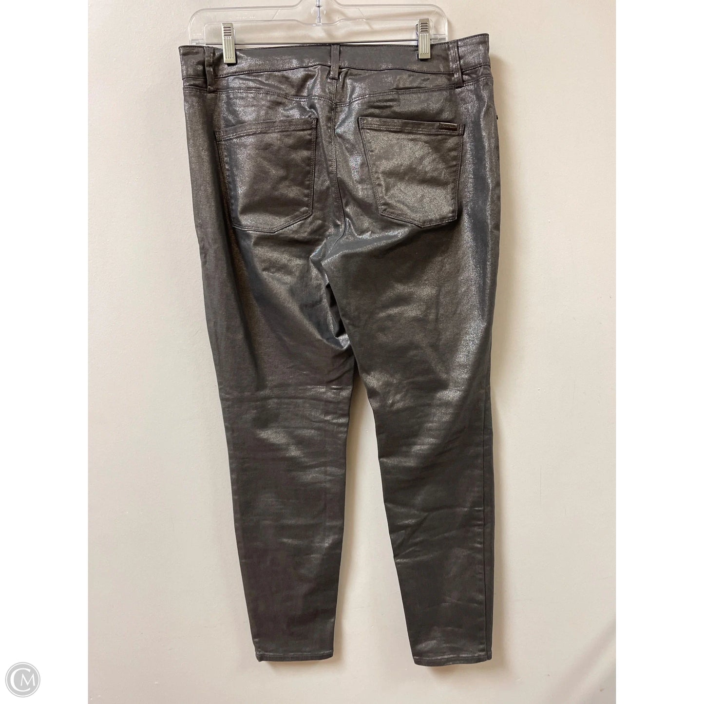 Jeans Skinny By White House Black Market In Silver, Size: 8