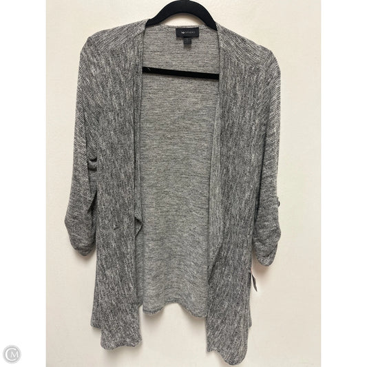 Sweater Cardigan By Ab Studio In Grey, Size: M