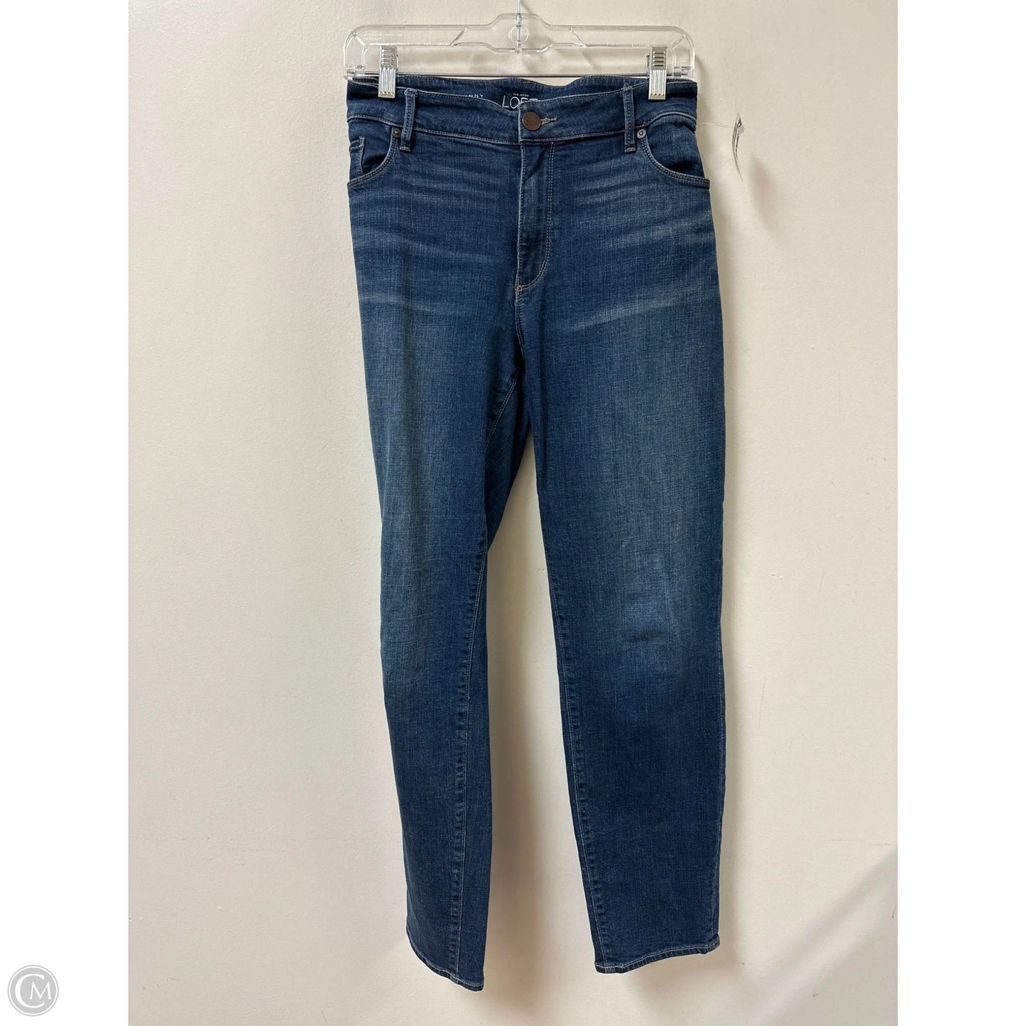 Jeans Skinny By Loft In Blue Denim, Size: 16