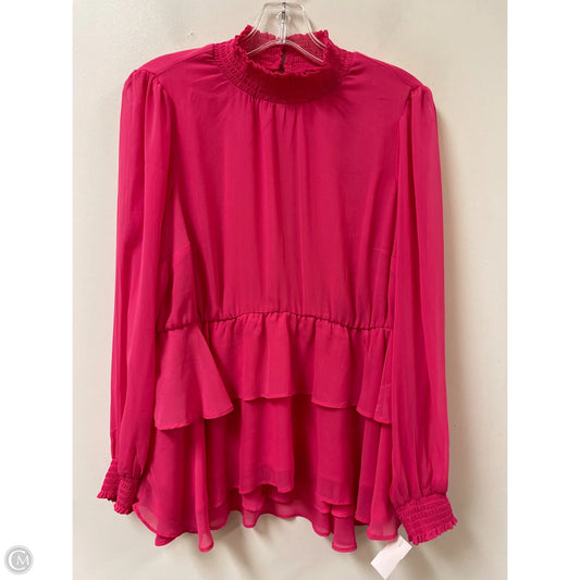 Top Long Sleeve By Torrid In Pink, Size: L