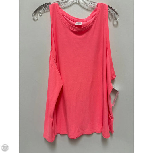 Athletic Tank Top By Athletic Works In Coral, Size: 3x