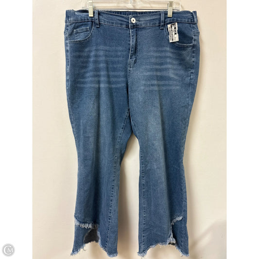 Jeans Straight By Clothes Mentor In Blue Denim, Size: 18