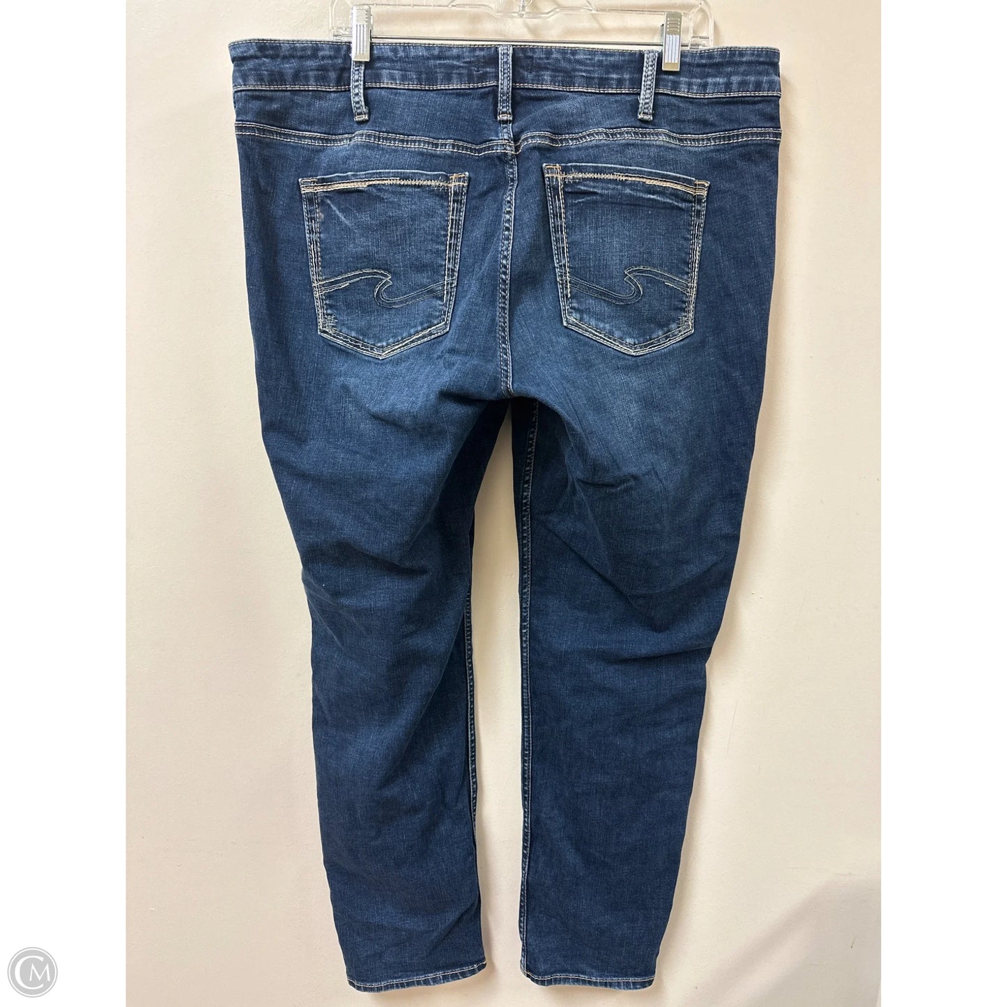 Jeans Boyfriend By Clothes Mentor In Blue Denim, Size: 18