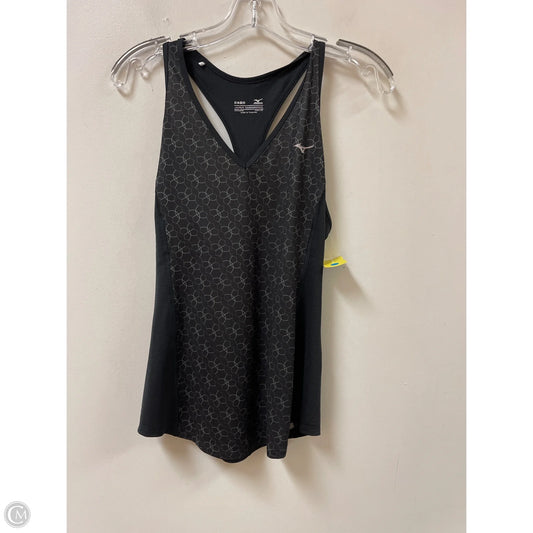Athletic Tank Top By Mizuno In Black, Size: M