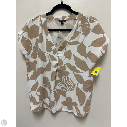 Top Short Sleeve By Ann Taylor In Tan, Size: Xs