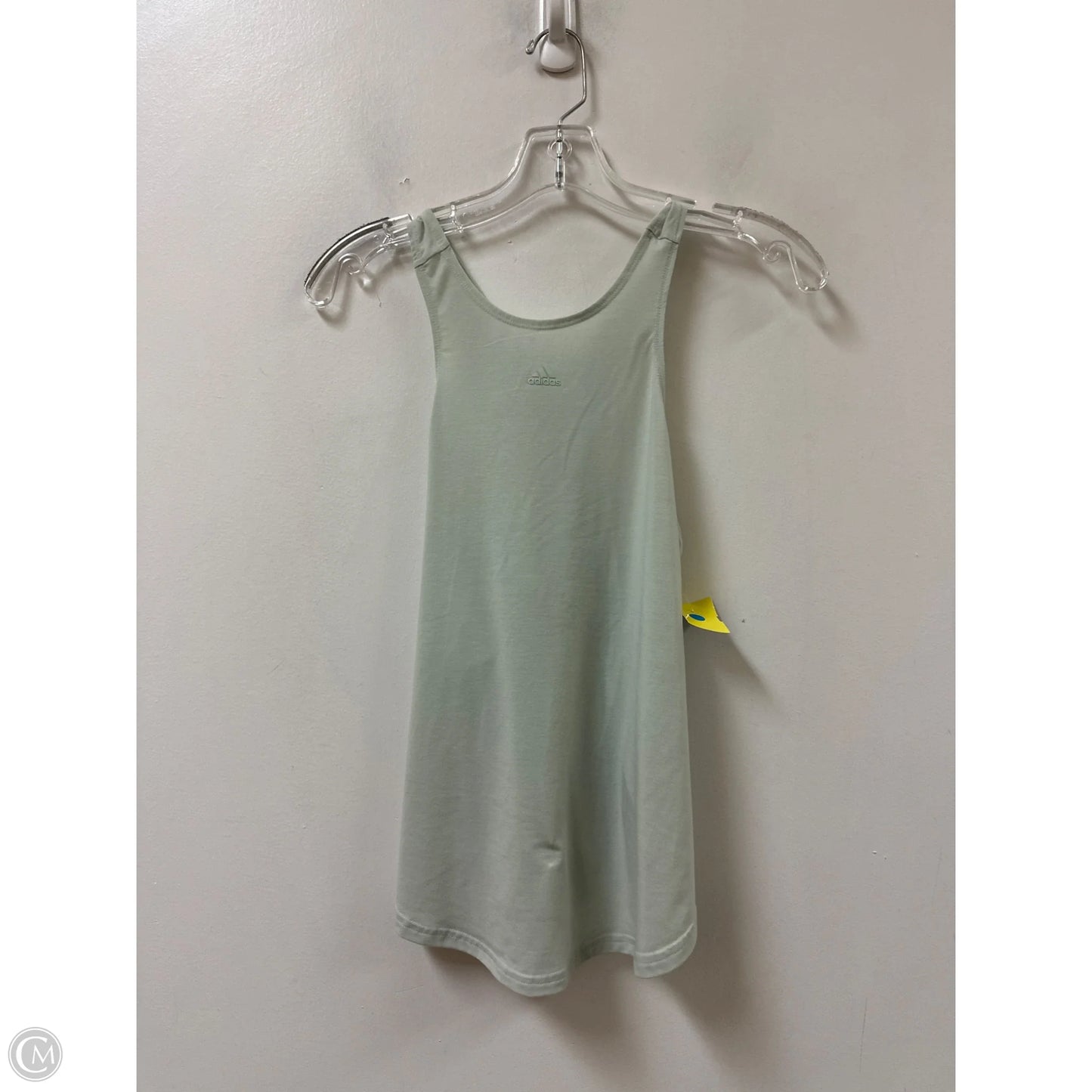 Athletic Tank Top By Adidas In Green, Size: M