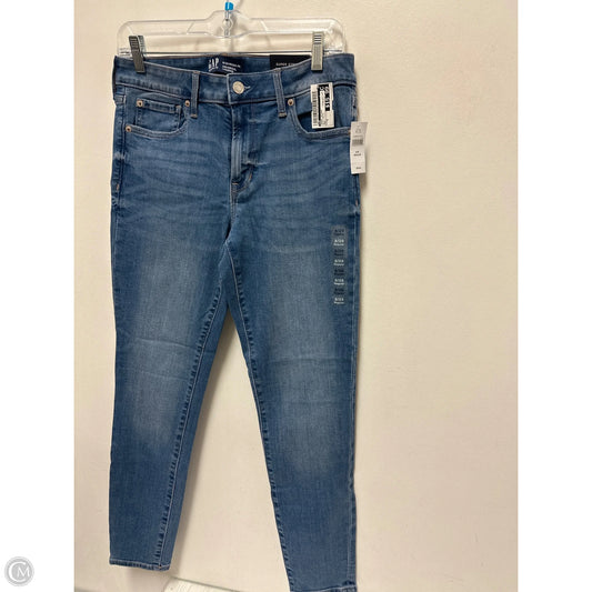 Jeans Skinny By Gap In Blue Denim, Size: 8