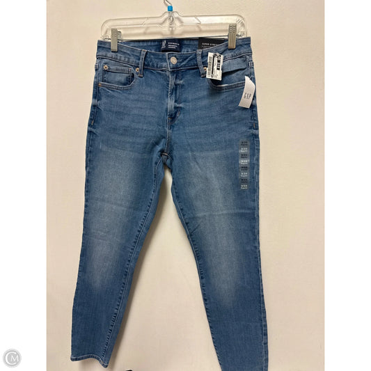 Jeans Skinny By Gap In Blue Denim, Size: 8