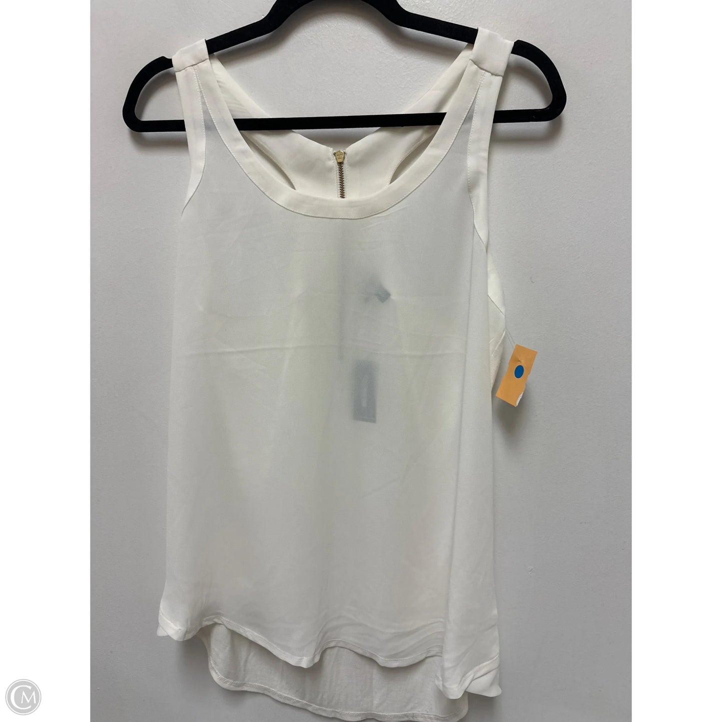 Top Sleeveless By Express In Cream, Size: M