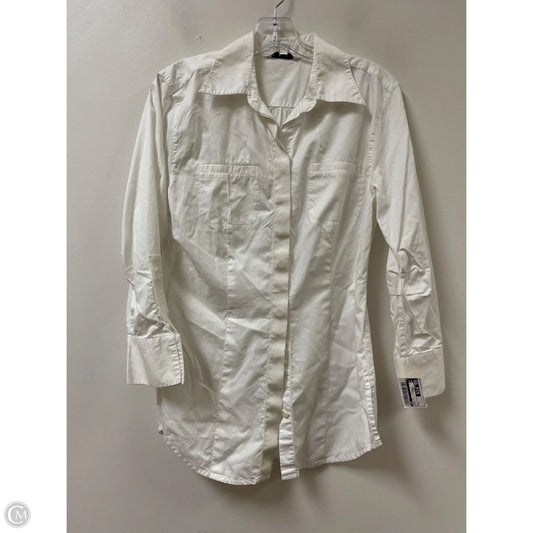 Tunic Long Sleeve By Cabi In White, Size: M