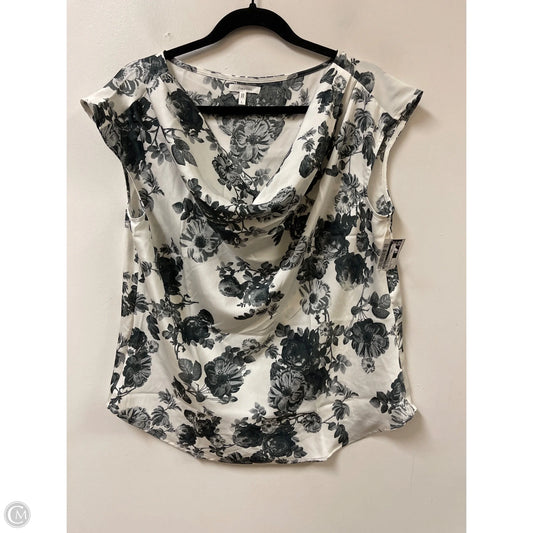 Top Sleeveless By Maurices In Grey & White, Size: L