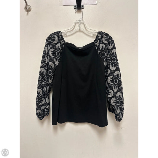 Top Long Sleeve By Ann Taylor In Black, Size: M
