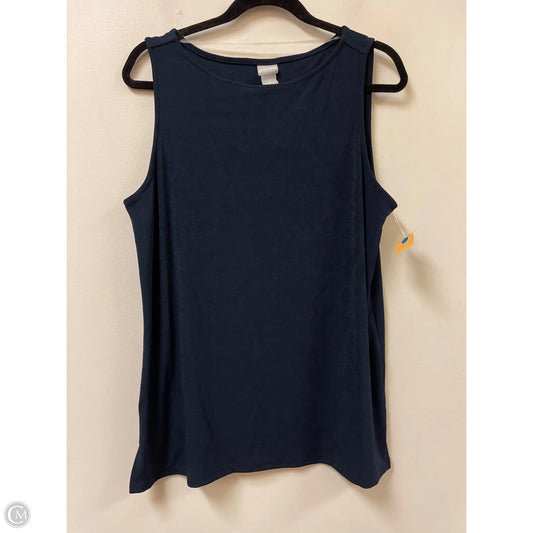 Tank Top By Chicos In Navy, Size: L