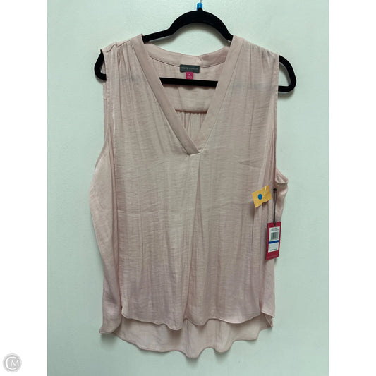 Top Sleeveless By Vince Camuto In Pink, Size: Xl