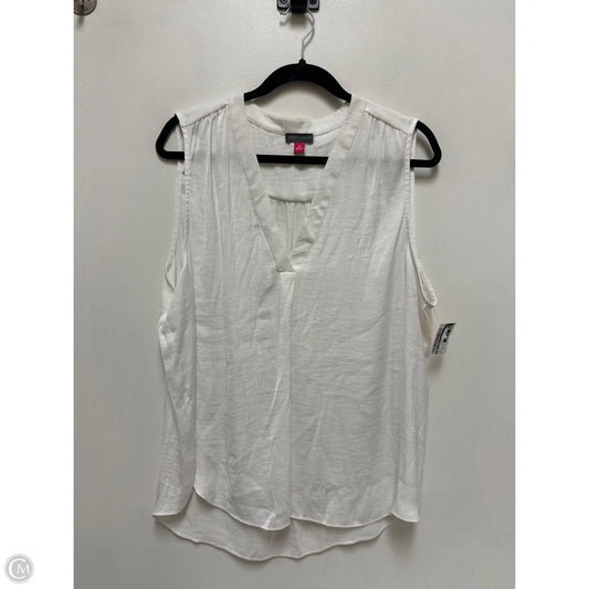 Top Sleeveless By Vince Camuto In White, Size: Xl