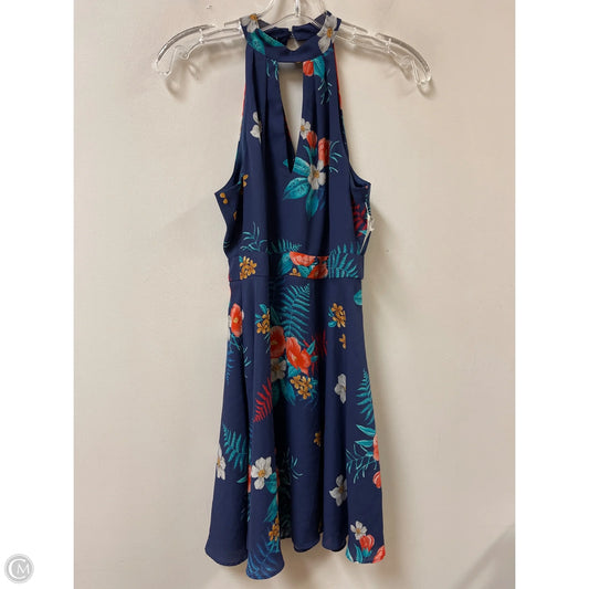 Dress Casual Short By Express In Navy, Size: Xs