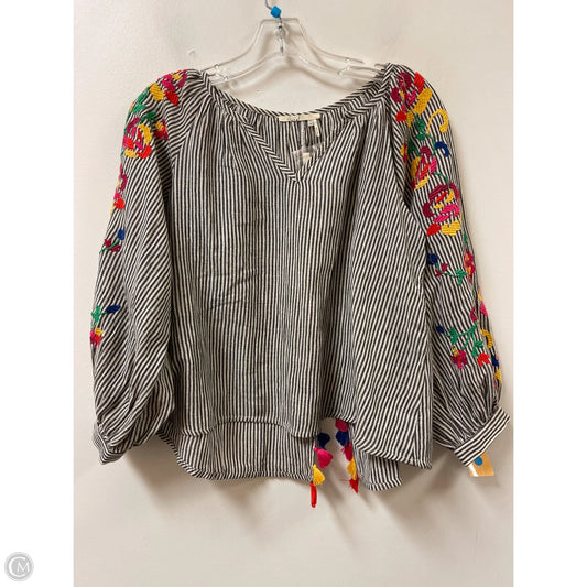 Top Long Sleeve By Floreat In Grey, Size: Xxs