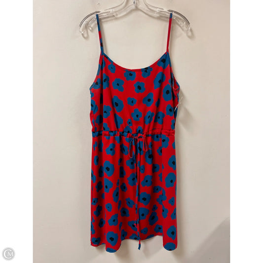 Dress Casual Short By Pixley In Blue & Red, Size: L