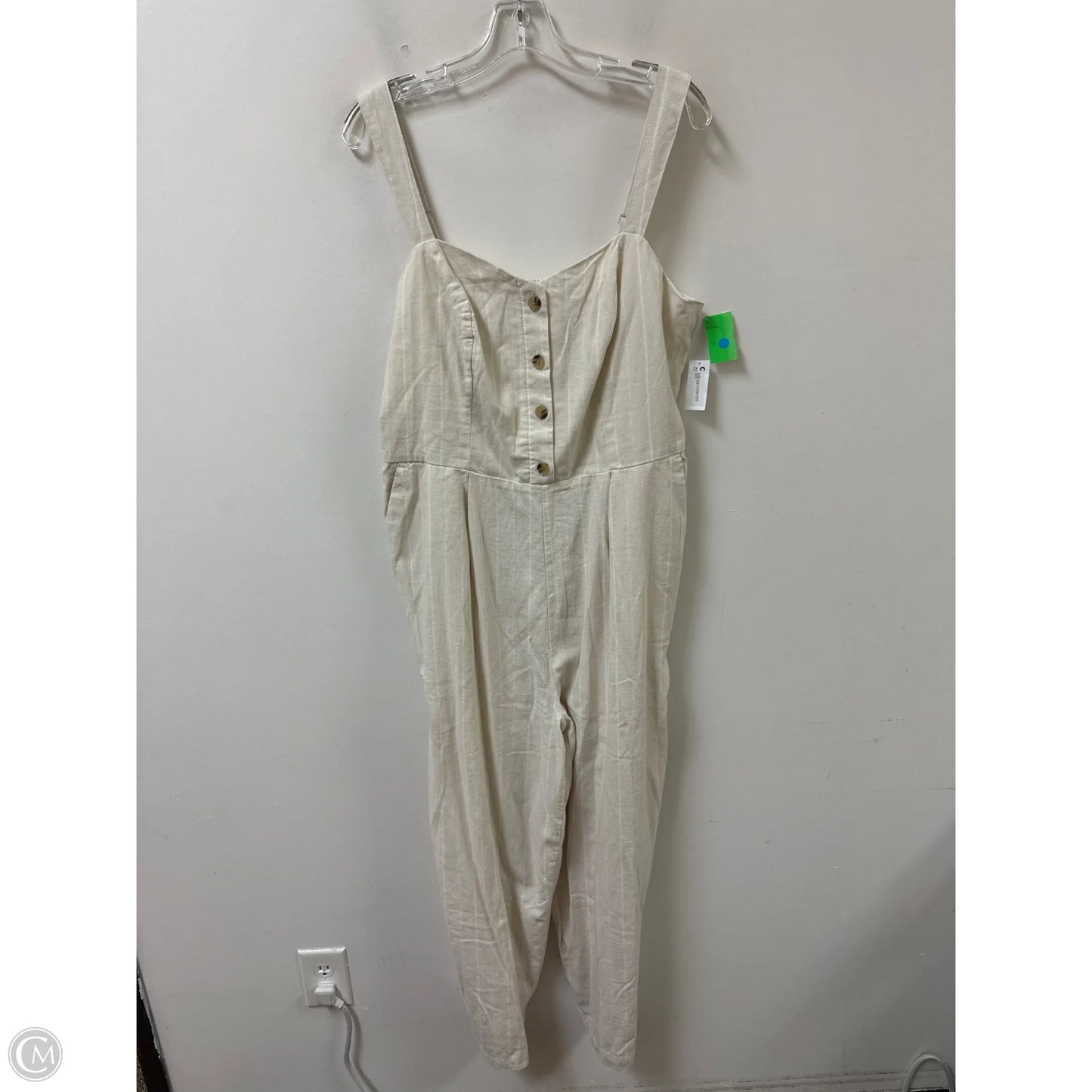 Jumpsuit By Old Navy In Cream, Size: Xl