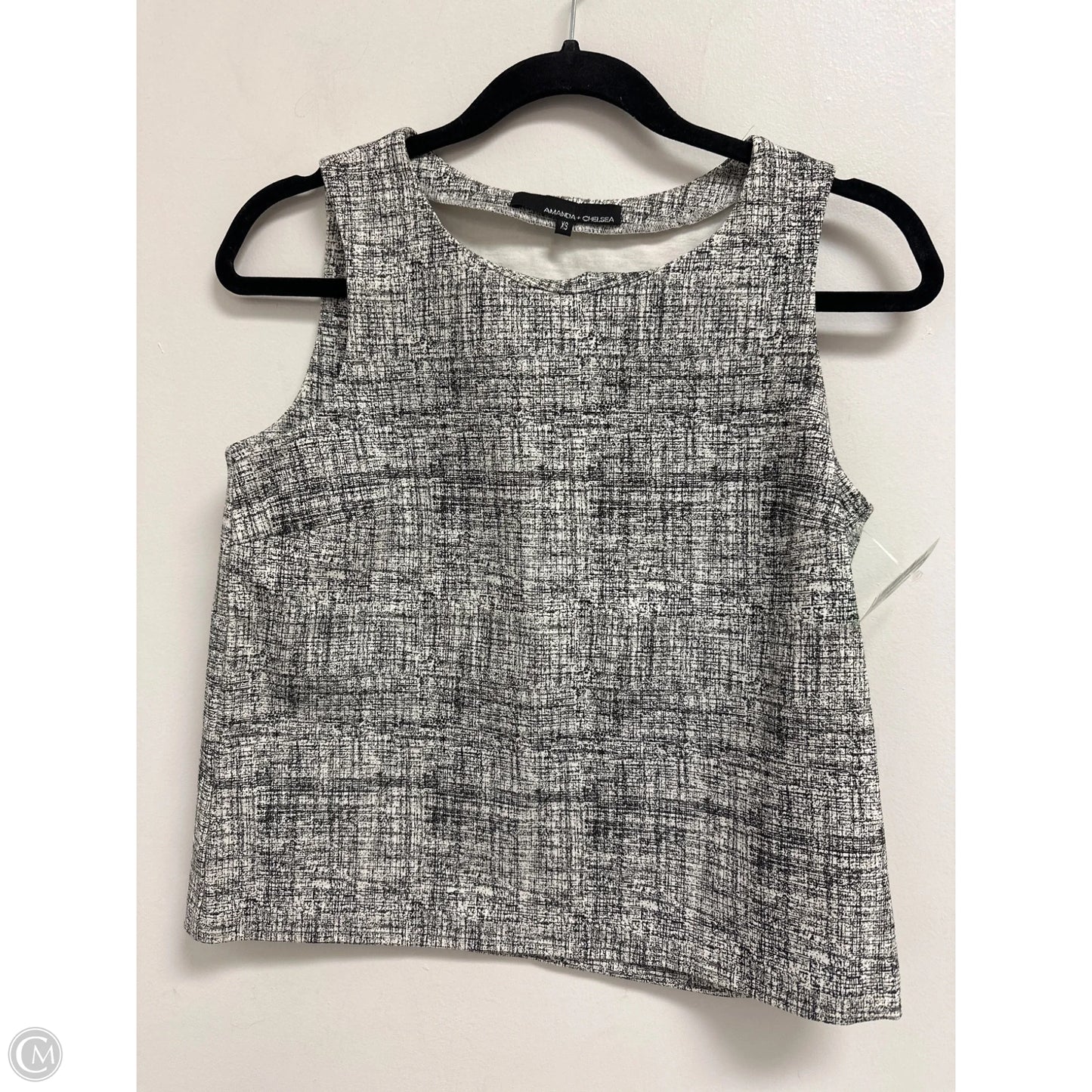 Top Sleeveless By Amanda + Chelsea In Black & White, Size: Xs