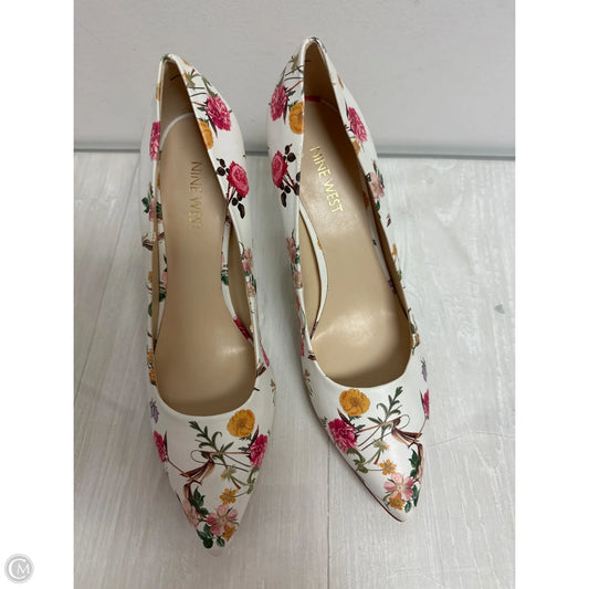 Shoes Heels Stiletto By Nine West In Floral Print, Size: 8