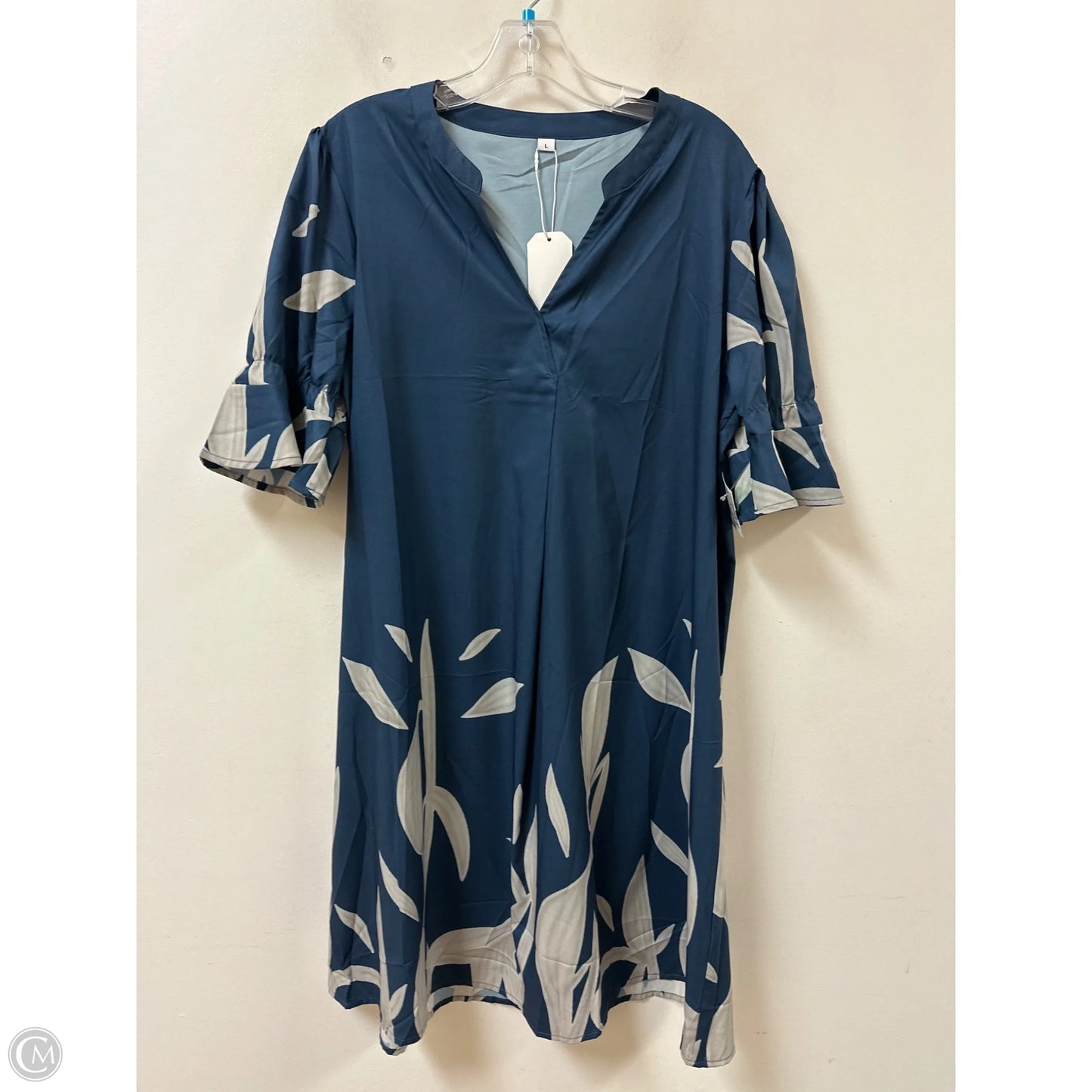 Dress Casual Short By Clothes Mentor In Blue, Size: L