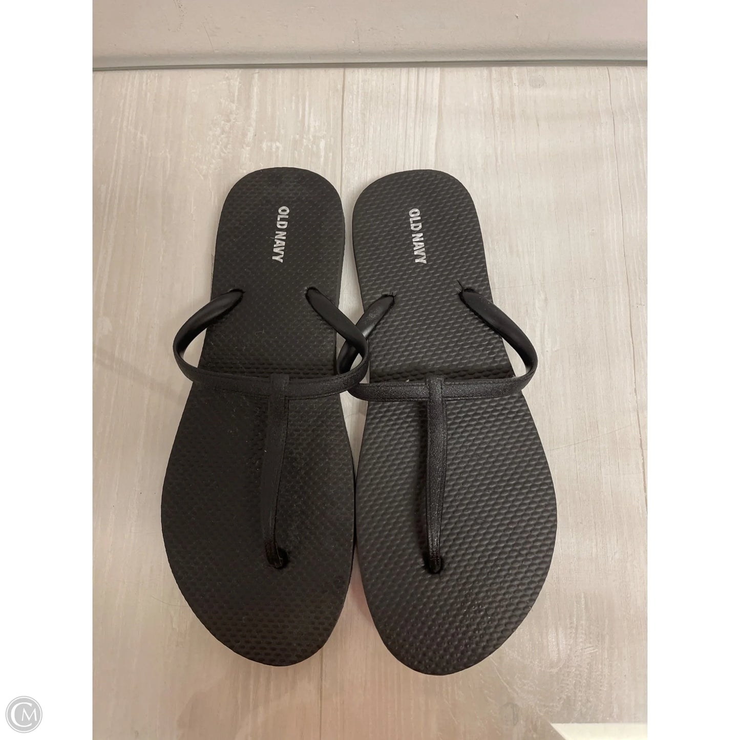 Sandals Flip Flops By Old Navy In Black, Size: 10