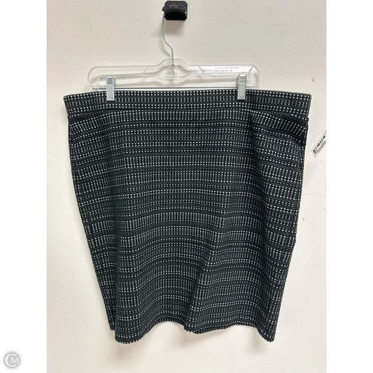 Skirt Mini & Short By Loft In Black & White, Size: 16