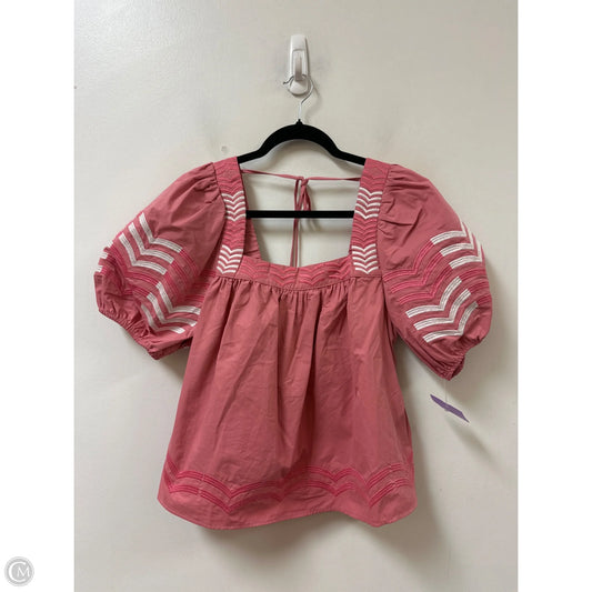 Top Short Sleeve By Strut & Bolt In Pink, Size: S