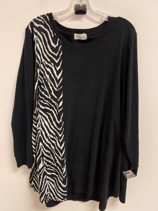 Top Long Sleeve By Clothes Mentor In Black, Size: 3x