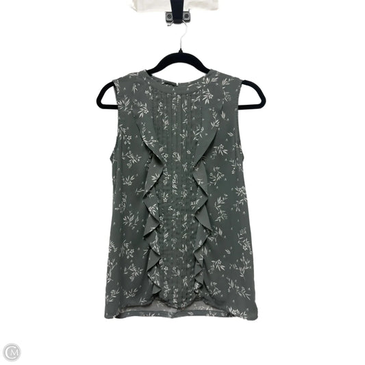 Top Sleeveless By Ann Taylor In Grey, Size: S