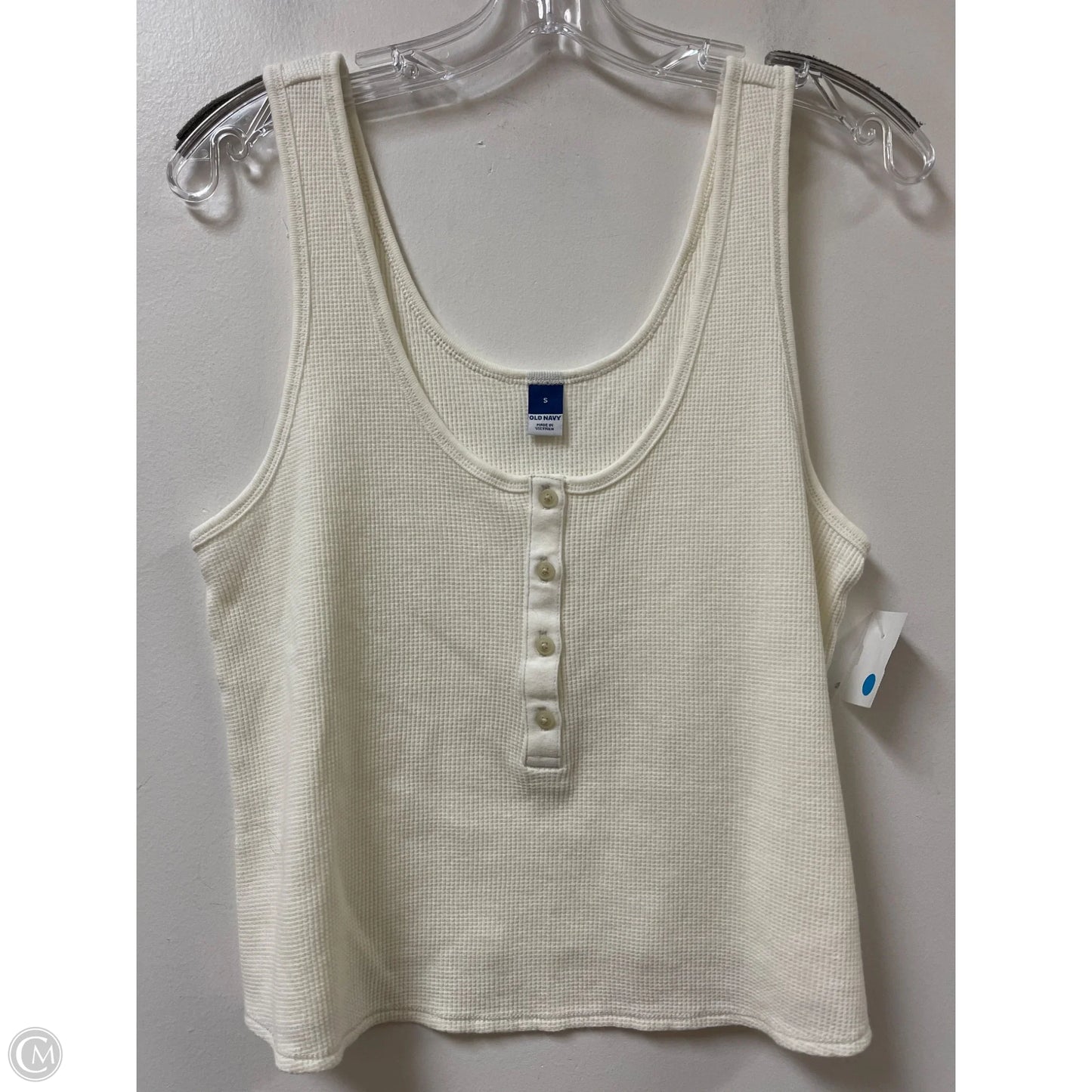 Top Sleeveless By Old Navy In White, Size: S