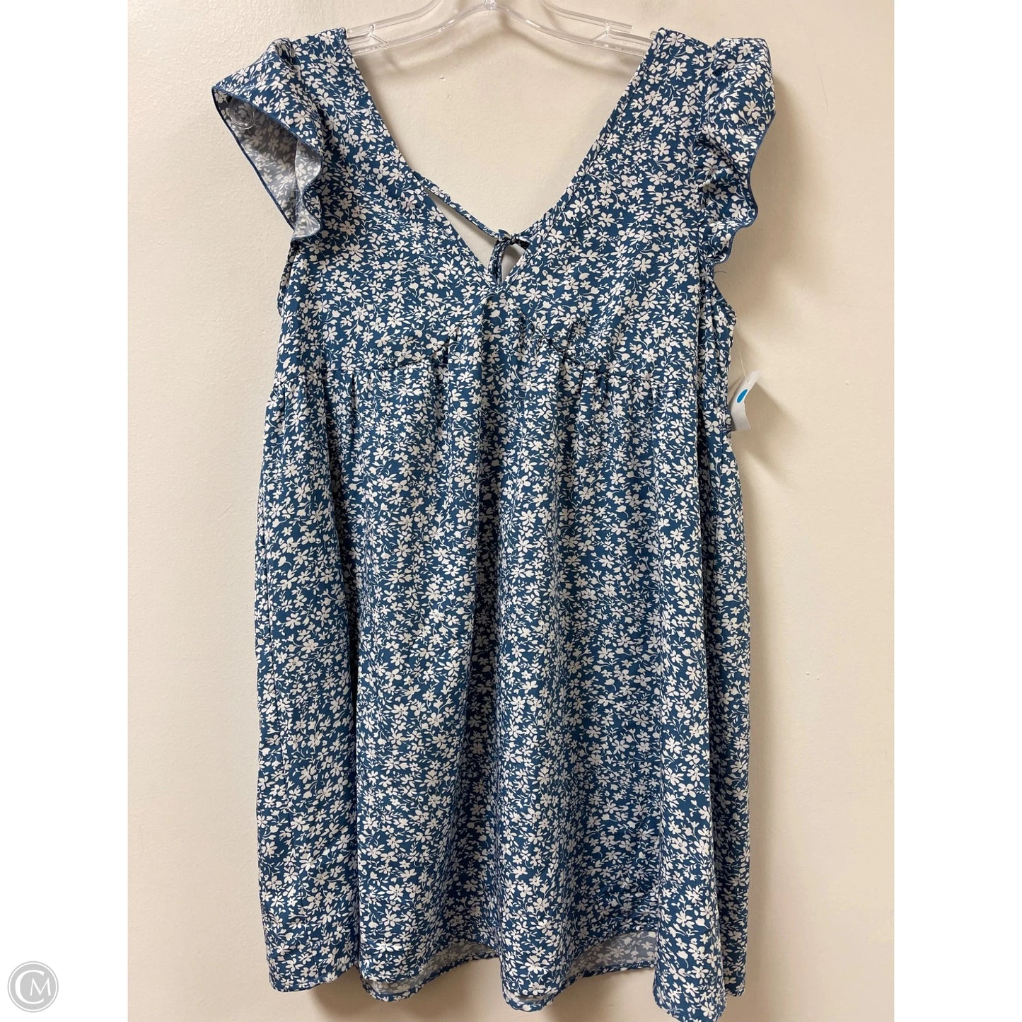 Dress Casual Short By Shein In Blue & White, Size: Xs