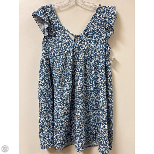 Dress Casual Short By Shein In Blue & White, Size: Xs