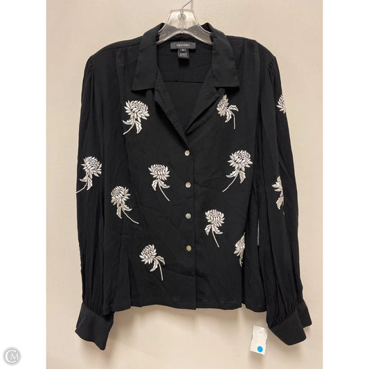 Top Long Sleeve By Karen Kane In Black, Size: Xl