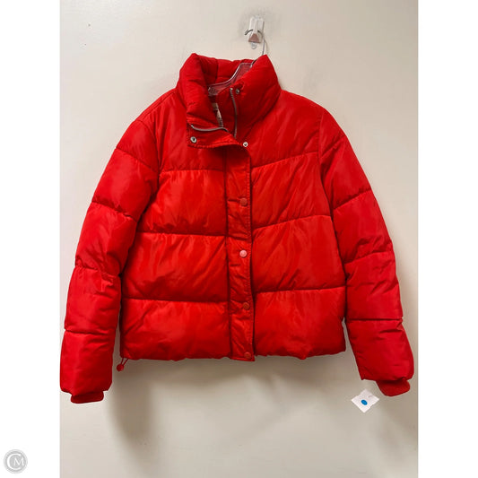 Jacket Puffer & Quilted By Logg In Red, Size: S