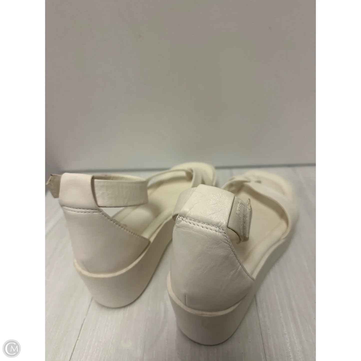 Sandals Heels Wedge By Franco Sarto In White, Size: 8