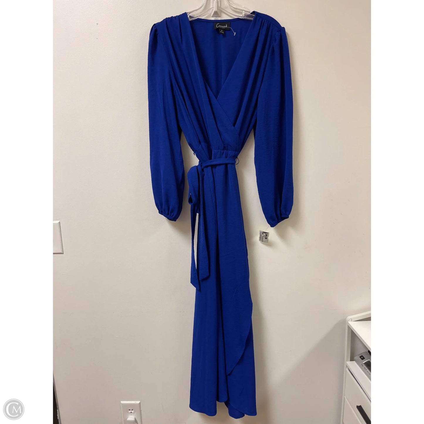 Dress Casual Maxi By Connected Apparel In Blue, Size: L
