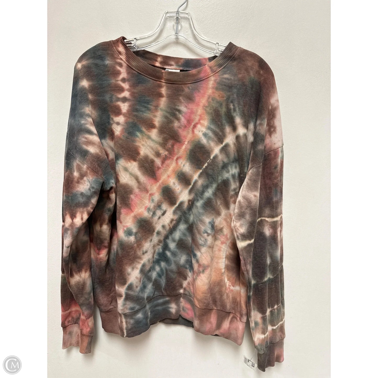 Sweatshirt Crewneck By No Boundaries In Tie Dye Print, Size: S