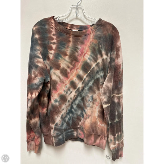 Sweatshirt Crewneck By No Boundaries In Tie Dye Print, Size: S