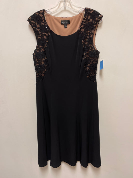 Dress Casual Midi By Connected Apparel In Black, Size: L