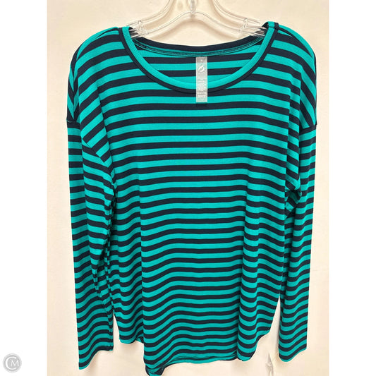 Top Long Sleeve By Lou And Grey In Striped Pattern, Size: M