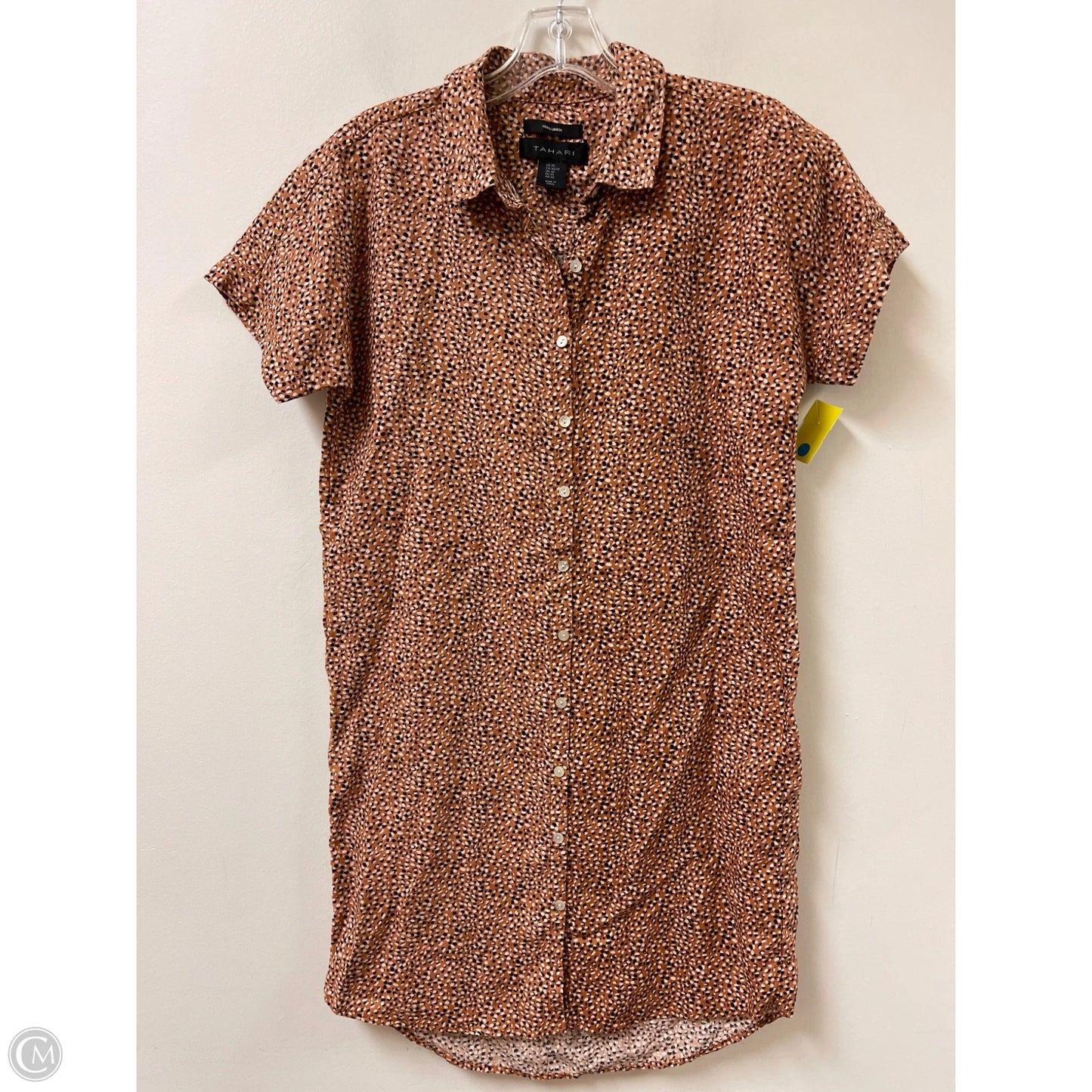 Dress Casual Short By Tahari In Black & Orange, Size: Xs