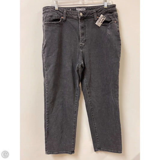 Jeans Straight By Sonoma In Black, Size: 16