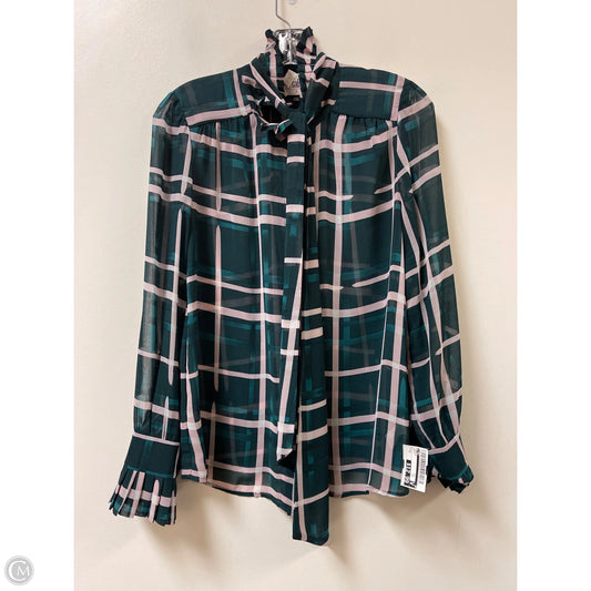 Top Long Sleeve By Cabi In Green, Size: S