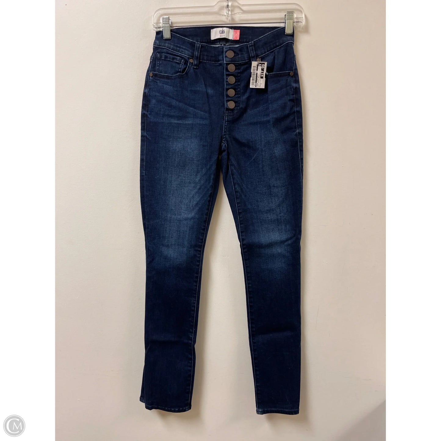 Jeans Straight By Cabi In Blue Denim, Size: 2
