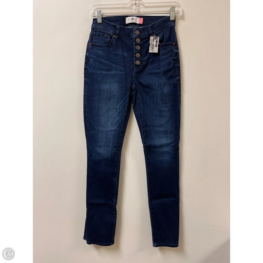 Jeans Straight By Cabi In Blue Denim, Size: 2