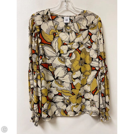 Top Long Sleeve By Cabi In Multi-colored, Size: S