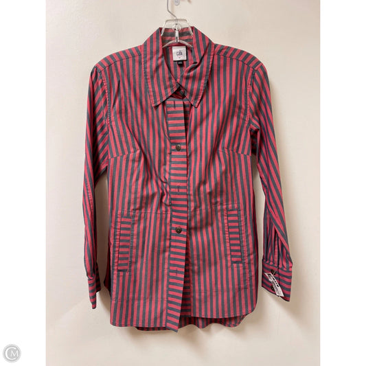 Tunic Long Sleeve By Cabi In Striped Pattern, Size: Xs