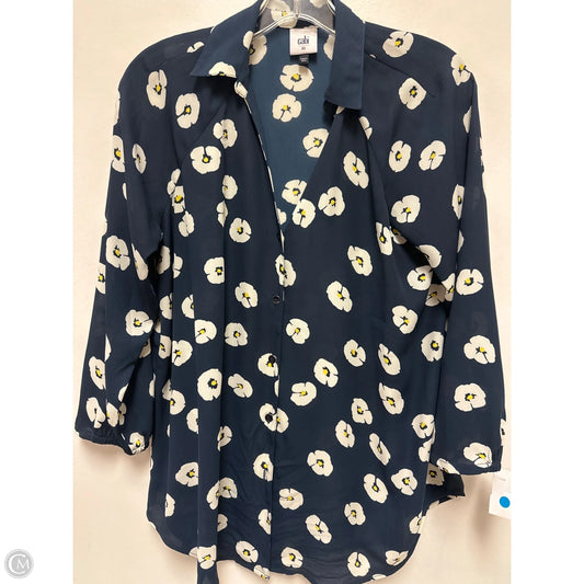 Top Long Sleeve By Cabi In Navy, Size: Xs